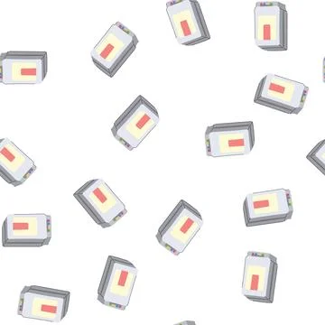 Pattern printer ink cartridge cartoon vector Stock Illustration