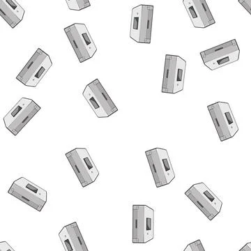 Pattern printer scanner document cartoon vector Illustrazione stock