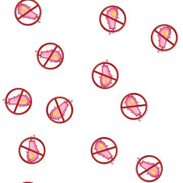 Pattern probiotic anti bacteria cartoon vector Stock Illustration