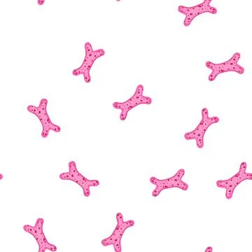 Pattern probiotic microorganism illustration symbolizing beneficial gutt flor Stock Illustration