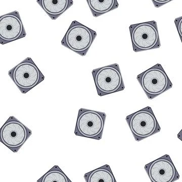 Pattern processor cooling fan pc cartoon vector 库存插图