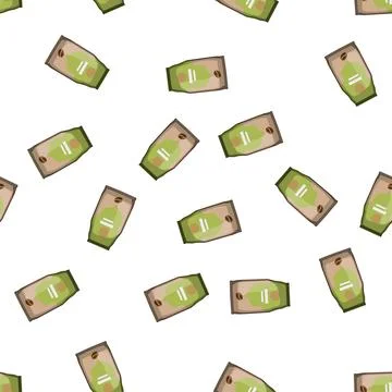 Pattern product coffee packaging cartoon vector Stock Illustration