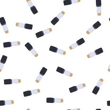 Pattern product foundation cream cartoon vector Stock Illustration