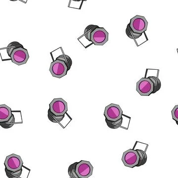 Pattern production spotlight stage cartoon vector イラスト素材