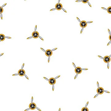 Pattern prop propeller cartoon vector Stock Illustration