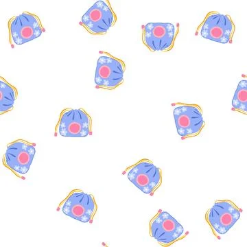 Pattern prosperity chinese lucky bag cartoon vector Stock Illustration