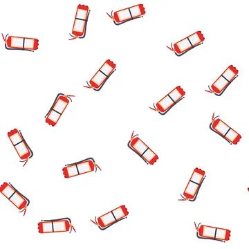 Pattern protection fire extinguisher cartoon vector Stock Illustration