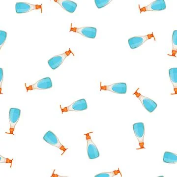 Pattern protection sun cream cartoon vector 库存插图