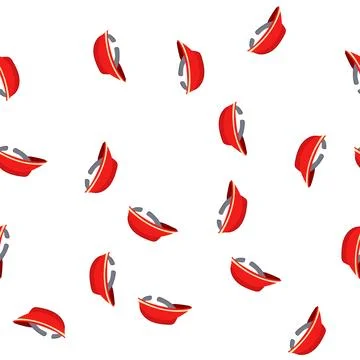 Pattern protection visor cap cartoon vector Stockillustratie