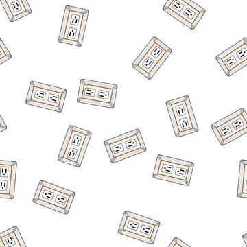 Pattern protector power strip smart cartoon vector イラスト素材