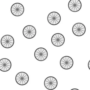 Pattern pspokes wheel bike cartoon vector イラスト素材