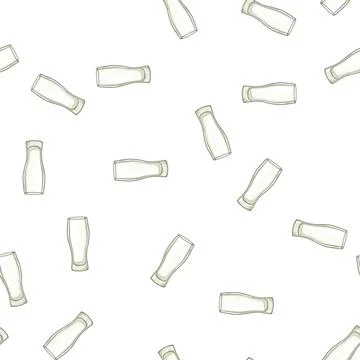 Pattern pub beer glass cartoon vector Stock Illustration