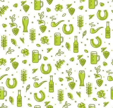 Pattern pub, restaurant Stock Illustration
