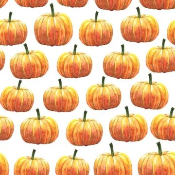 Pattern with pumpkin Stock Illustration