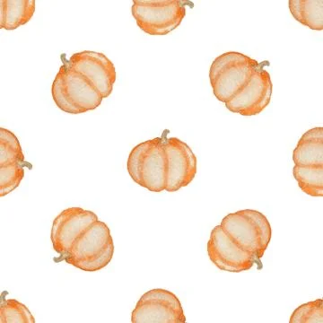 Pattern with pumpkin Stock Illustration