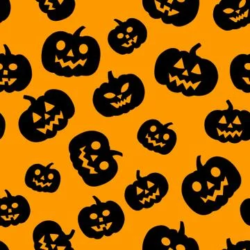 Pattern with pumpkins イラスト素材