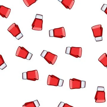 Pattern punch boxing gloves cartoon vector 스톡 일러스트
