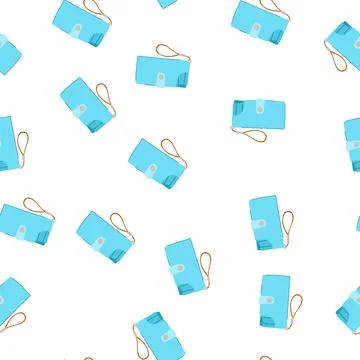 Pattern purchase wallet cartoon vector Stockillustratie