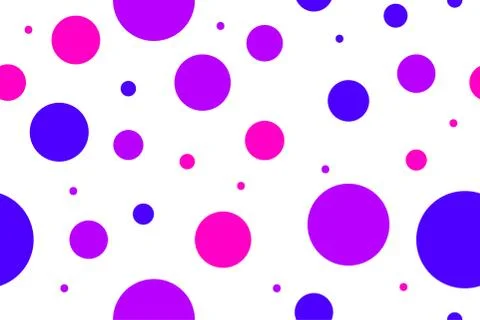 Pattern with purple circles Stock Illustration