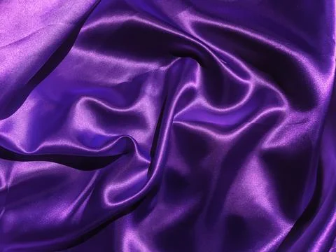 Pattern of purple fabric texture background.  wavy folds of grunge silk textu Stock-Fotos