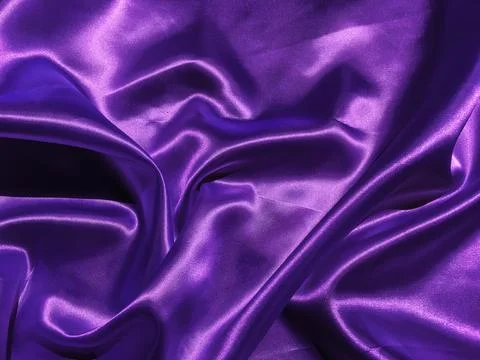 Pattern of purple fabric texture background.  wavy folds of grunge silk textu Foto stock