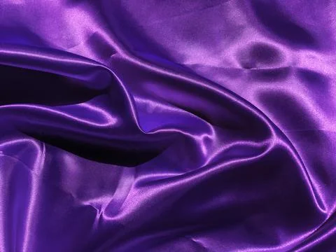 Pattern of purple fabric texture background.  wavy folds of grunge silk textu Foto stock