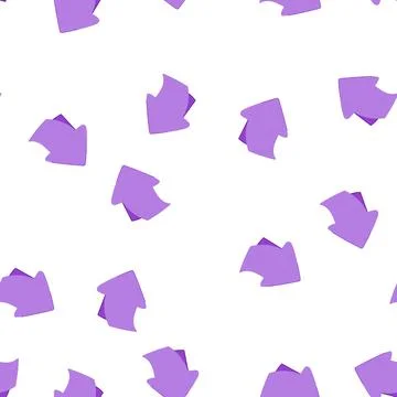 Pattern purple left arrow indicating direction and movement Stock Illustration