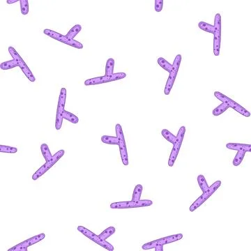 Pattern purple letter y illustrating microbiome bacteria concept Stock Illustration