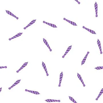 Pattern purple striped necktie representing professional business fashion Stock Illustration