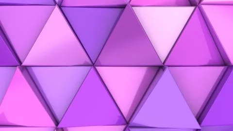 Pattern of purple triangle prisms Stock Illustration