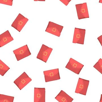Pattern purse wallet cartoon vector 库存插图