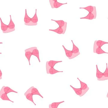 Pattern pushup bra modern cartoon vector Stock Illustration