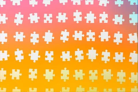 Pattern of the puzzle, disassembled into pieces. Stock Illustration