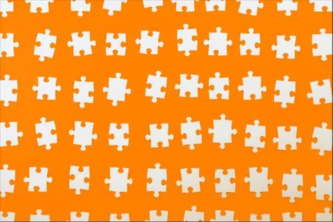 Pattern of the puzzle, disassembled into pieces. Foto stock