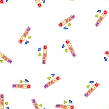 Pattern puzzle shape sorter cartoon vector Stock Illustration