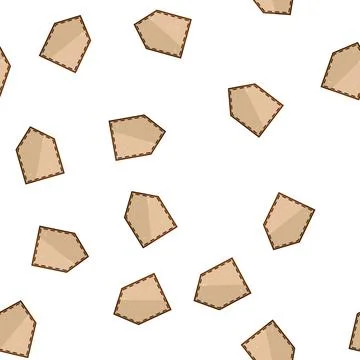 Pattern quality leather patch cartoon vector 스톡 일러스트