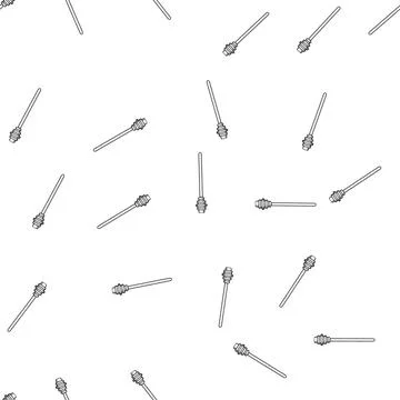 Pattern queen honey dipper stick cartoon vector Stock Illustration