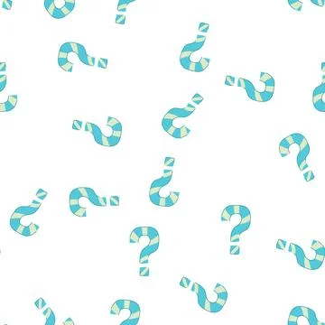 Pattern question mark symbol representing doubt, query and question Stock Illustration