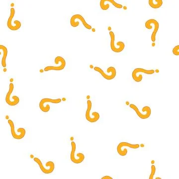 Pattern question mark symbol representing doubt and asking a question Stock Illustration