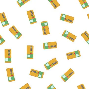 Pattern quiz voting clicker cartoon vector Stock Illustration