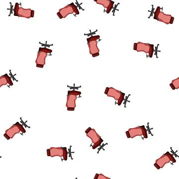 Pattern r game chair cartoon vector Stock Illustration