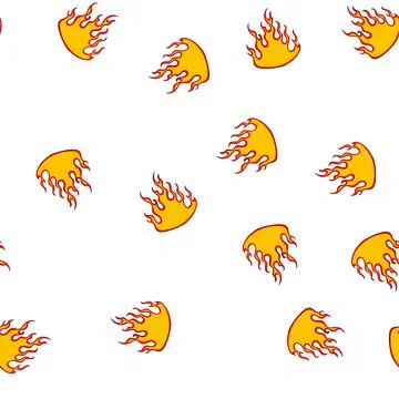 Pattern race flame decal cartoon vector Stock Illustration