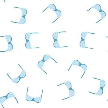 Pattern racerback bra modern cartoon vector Stock Illustration