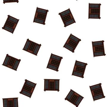 Pattern rack wine cabinet cartoon vector Stock Illustration
