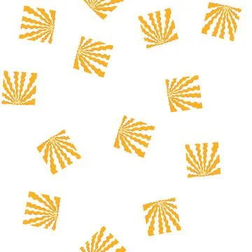 Pattern radiant sun groovy cartoon vector Illustrazione stock