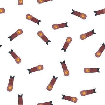 Pattern radiation atomic bomb cartoon vector 스톡 일러스트