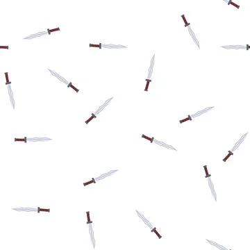 Pattern raid viking sword cartoon vector Stock Illustration