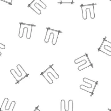 Pattern rail towel bathroom cartoon vector Stock Illustration