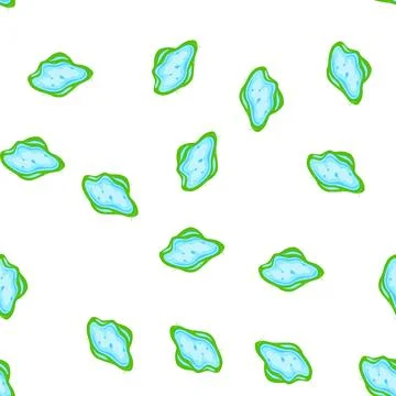 Pattern rain puddle cartoon vector Stock Illustration