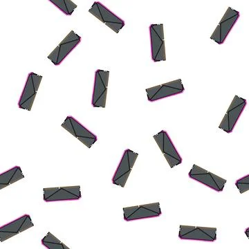 Pattern ram desktop memory cartoon vector Illustrazione stock